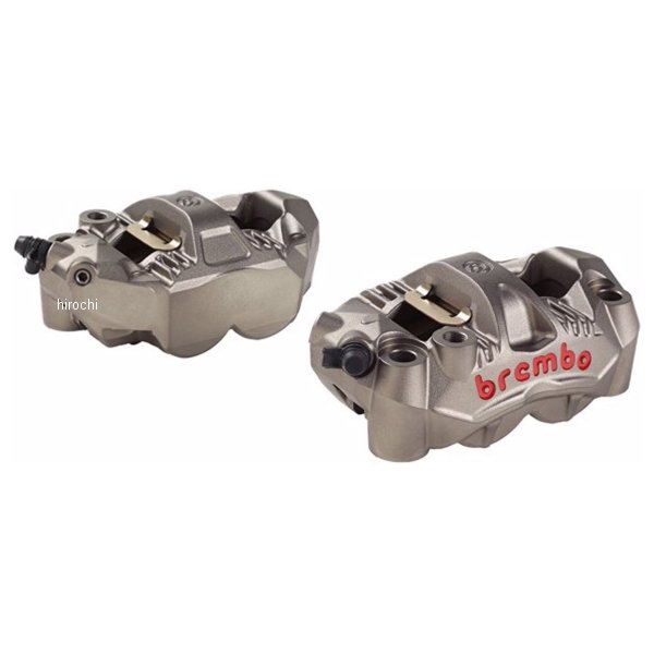 ブレンボ brembo GP4-RS ラジアル モノブロック 4P キャリパー 左右セット φ30 チタニウムアルマイト レッドロゴ 220.C783.10 WO店