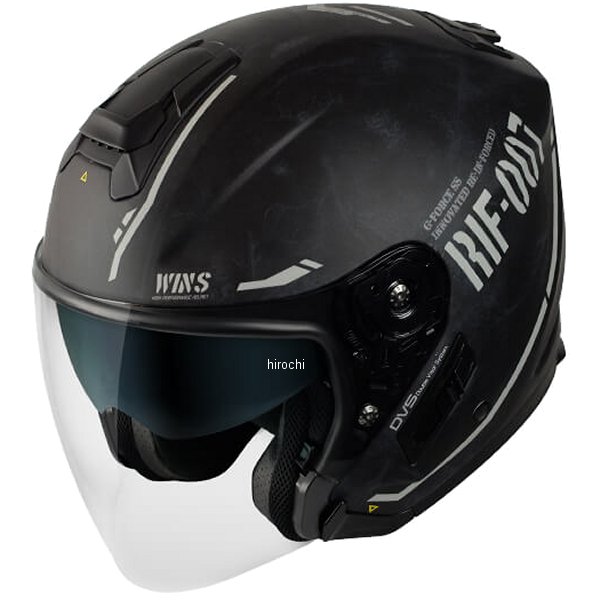 ウインズ WINS ジェットヘルメット G-FORCE SS JET STEALTH type C 黒/白 Sサイズ 4560385771606 WO店 25,182円