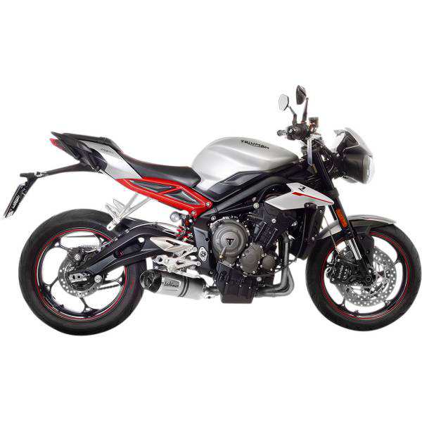 LEOVINCE LV One EVO スリップオンマフラー 18年-19年 トライアンフ Street Triple 765 シルバー 1811-3764 WO店