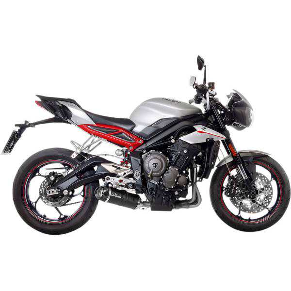 LEOVINCE LV One EVO スリップオンマフラー 18年-19年 トライアンフ Street Triple 765 黒 1811-3765 WO店