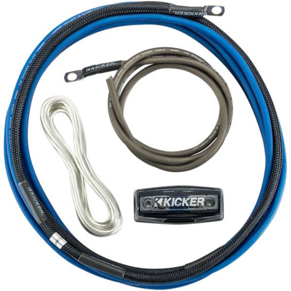 Kicker 8-Gauge アンプ電源配線キット 青 2120-0978 WO店
