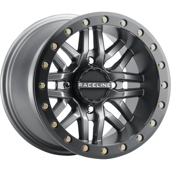 Raceline Wheels Ryno Beadlock ホイール 14x7 - 4/137 - 5+2 ガンメタ