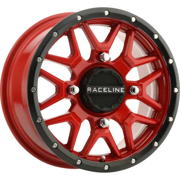 Raceline Wheels Krank Simulated Beadlock ホイール 15x7 - 4/137 - 5+2 (+10 mm) 赤 0230-1509 WO店