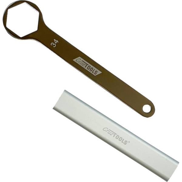 クルーズツールス CruzTOOLS 34mm 延長ハンドル付きアクスルレンチ 黒 3811-0133 WO店