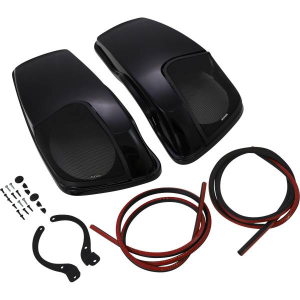 Kicker サドルバッグ スピーカー リッド 20年-23年 ハーレー FLTRK 黒