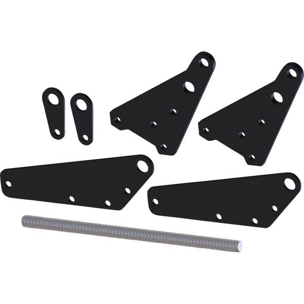 Kfi Products SQ プッシュ チューブ レベリング キット Pro 2.0 +4インチ 黒 4501-1008 WO店