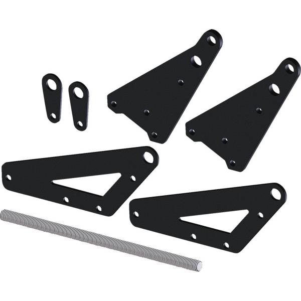Kfi Products SQ プッシュ チューブ レベリング キット Pro 2.0 +6インチ 黒 4501-1009 WO店