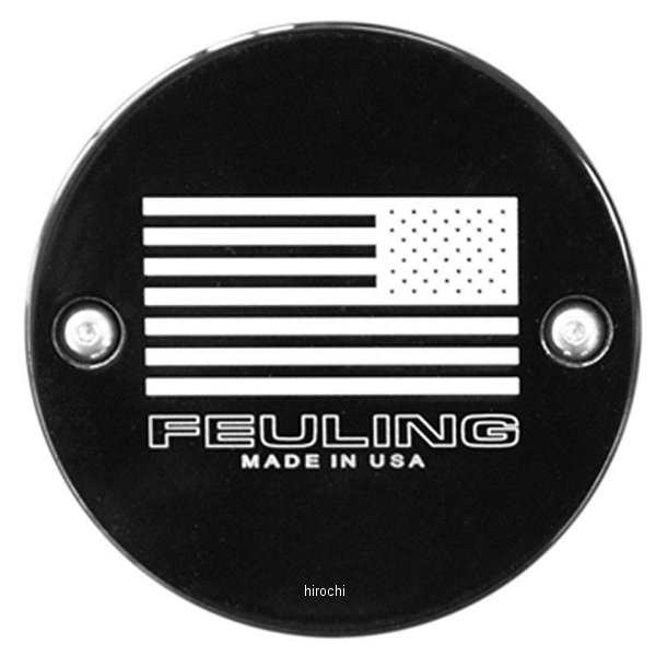 FEULING フューリング リバースアメリカンフラッグ ポイントカバー 2穴 グロスブラック 9134 WO店