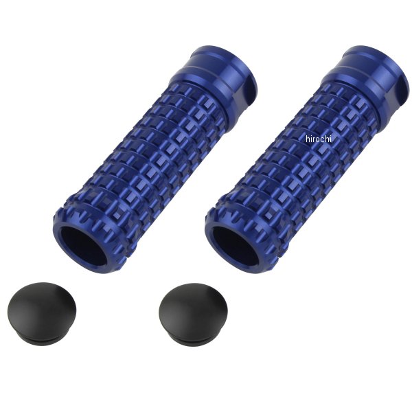 ポッシュ POSH アルミマシンドステップバー モールド ストレート M8貫通穴 青 906014-01 WO店