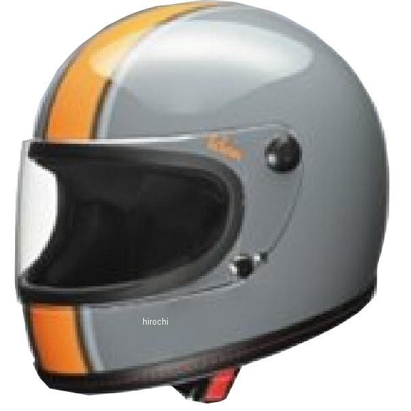 Klein リード工業 フルフェイスヘルメット グレー、オレンジ Sサイズ（55-56cm未満） 4952652152186 WO店