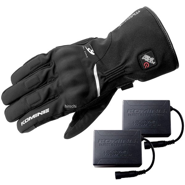 コミネ KOMINE 2024年秋冬モデル プロテクトエレクトリックヒートグローブ セット 黒 3XLサイズ EK-2175 WO店の通販は