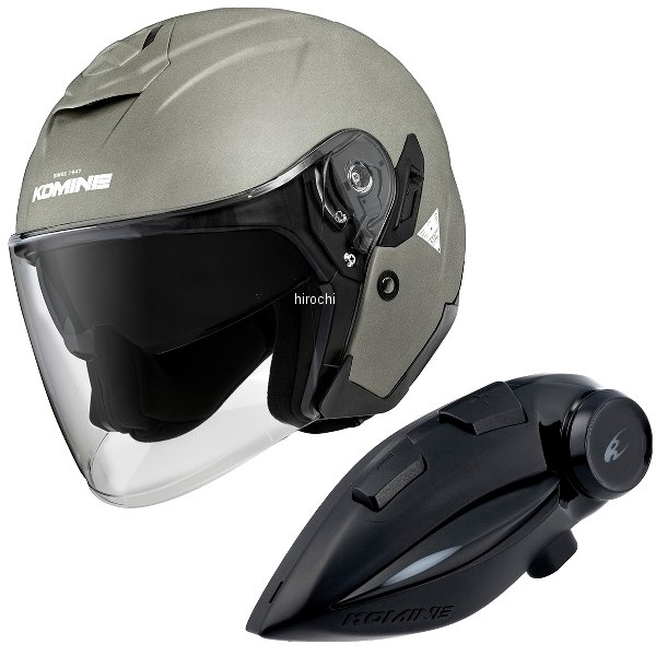 HK-172+i コミネ KOMINE フルフェイスヘルメット&モーターサイクルインターカム ガンメタル Lサイズ HK-172 + i WO店の通販は