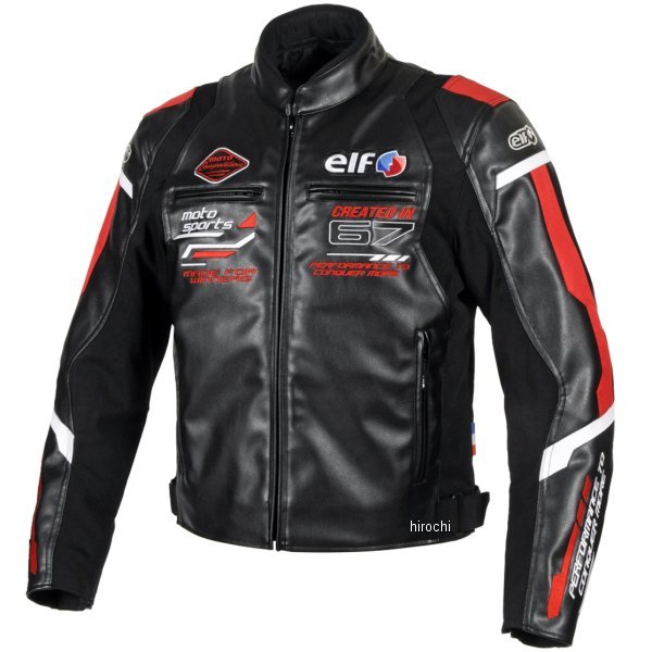 エルフ elf 2024年秋冬モデル エヴォルツィオーネPUレザージャケット 赤 Lサイズ EJ-W120 WO店