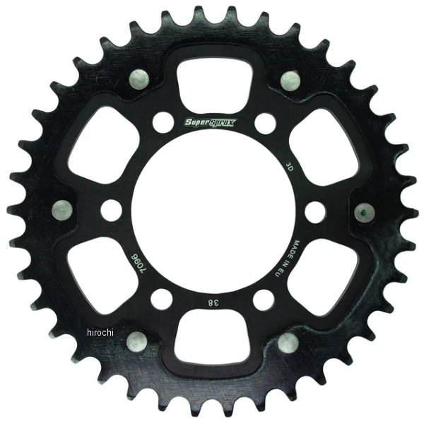 スーパースプロックス SUPERSPROX リアスプロケット ステルス 530-38T 黒 RST-7096:38-BLK WO店