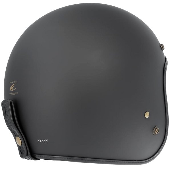KOMINE ヘリテージレザーヘルメット マットブラック コミネ KOMINE ヘリテージレザージェットヘルメット ソリッドマット
