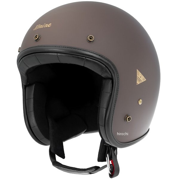 コミネ KOMINE ヘリテージレザージェットヘルメット マットブラウン Mサイズ HK-195 WO店