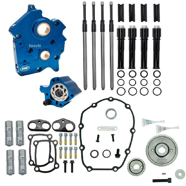 S&amp;Sサイクル S&amp;S Cycle ギアカムチェストキット ブラックチューブ 空冷M8 034110 WO店
