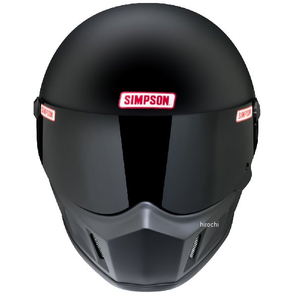 SIMSONタイプ マットブラック フルフェイスヘルメット