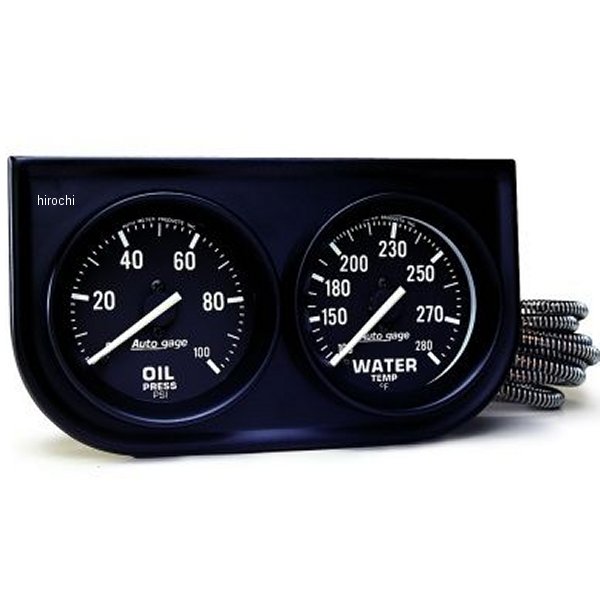 オートメーター Autometer AutoGage 2ゲージコンソール 油圧/水温 ATM2392 WO店