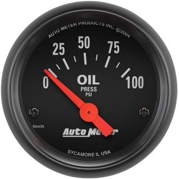 オートメーター Autometer Z-Series 52mm 0-100PSI 油圧計 ATM2634 WO店