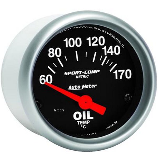 オートメーター Autometer Sport-Comp 52mm 電子油温計 ATM3348-M WO店