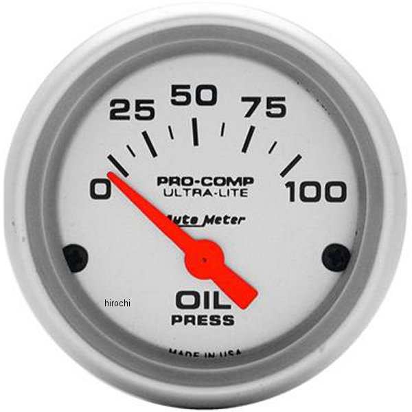 オートメーター Autometer Ultra-Lite 52mm 0-100 PSI Electronic 油圧計 atm4327 WO店の通販は