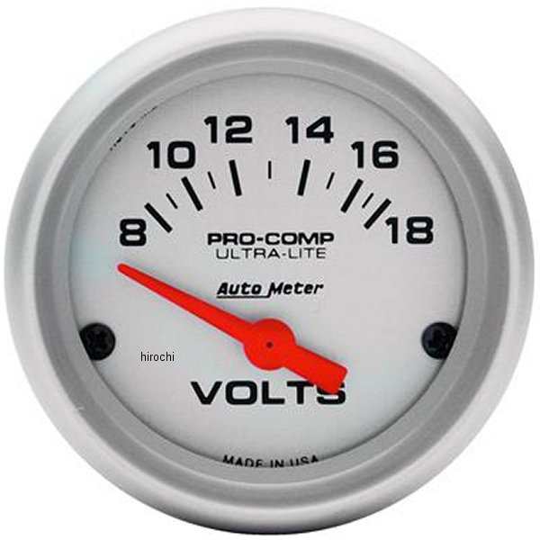 オートメーター Autometer Ultra-Lite 52mm ショートスイープ電圧計 atm4391 WO店の通販は
