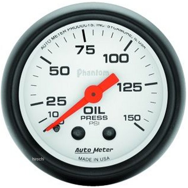 オートメーター Autometer Phantom 52mm 150 PSI メカニカル 油圧計 ATM5723 WO店