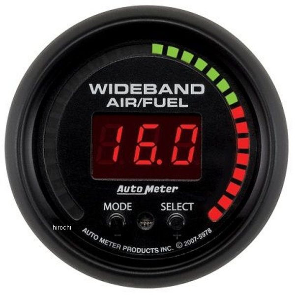 オートメーター Autometer ES デジタル 52mm ワイドバンド エア/フューエルゲージ ATM5978 WO店