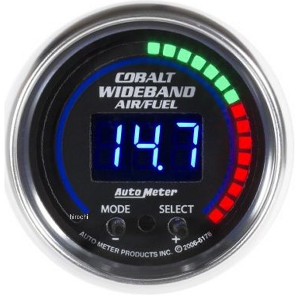 オートメーター Autometer Cobalt 52mm ワイドバンド エア/フューエルゲージ ATM6197 WO店