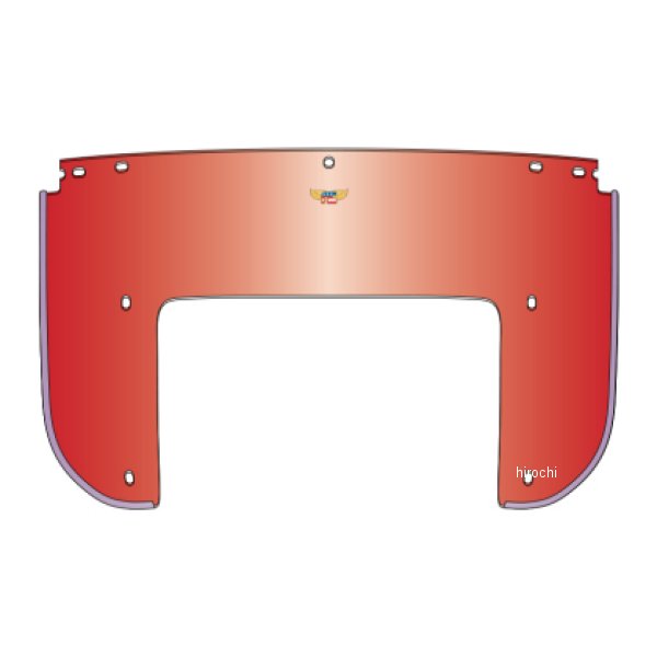 National Cycle ヘリテージ ボトム ウインドシールド 5Bolt レッド nat22001 WO店の通販は