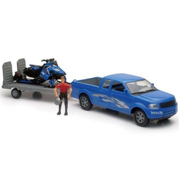 New Ray Toys ピックアップトラック ポラリス スノーモービル 1:18スケール nrtSS-37406A WO店の通販は