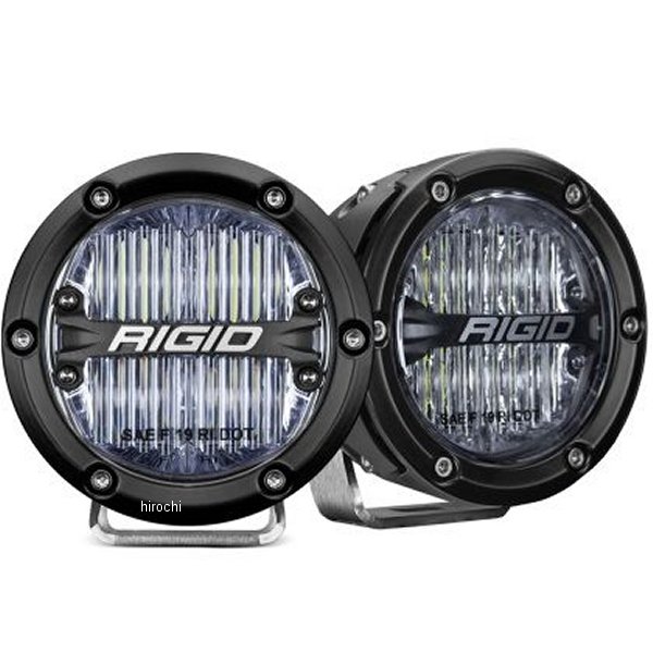 リジッドインダストリー Rigid Industries 360シリーズ 4インチ LED SAE J583 フォグライト ホワイト (ペア) RIG36120 WO店