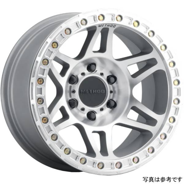 Method ホイール MR106 Beadlock 17x9 -44mmオフセット 8x6.5 130.81mm