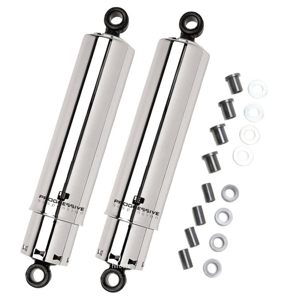 Progressive Harley 412 シリーズ ショック 11.0in クローム PGR412