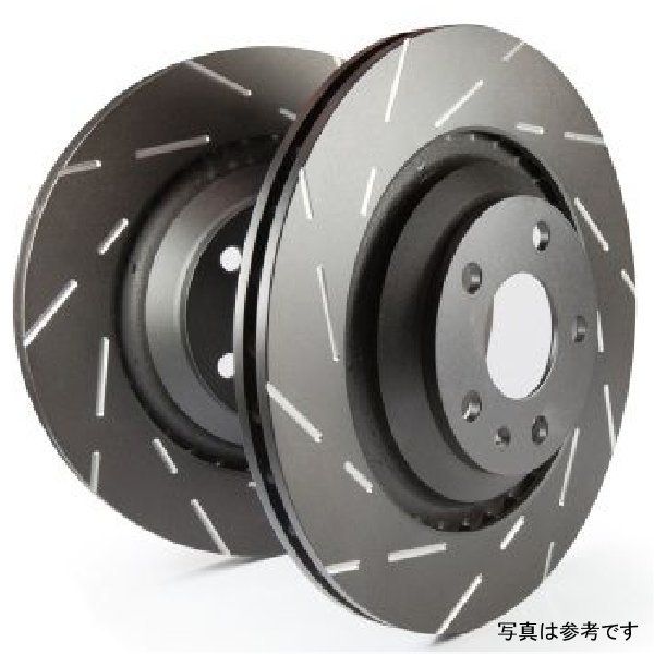 EBC 08-16 ミツビシ Lancer Evo 10 2.0 ターボ (1 piece ローター) USR Slotted フロントローター EBCUSR7642 WO店