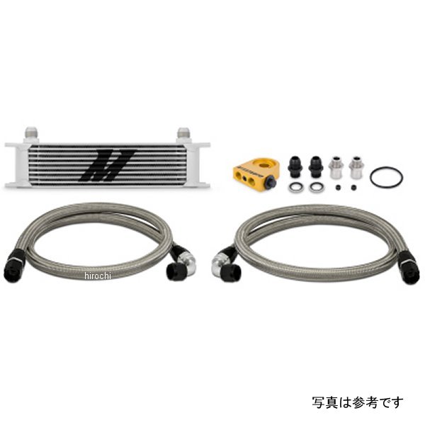 Mishimoto ユニバーサルサーモスタット 10 Row オイルクーラーキット シルバー MISMMOC-UT WO店