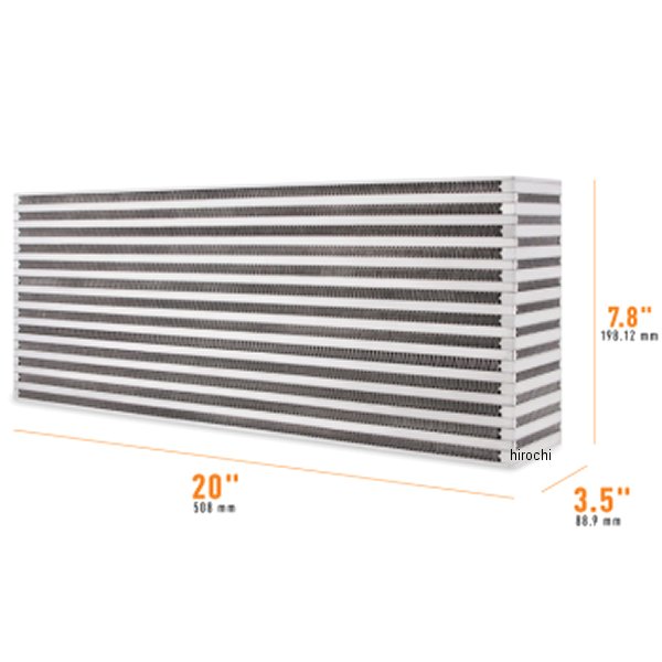 Mishimoto ユニバーサル Air-to-Air インタークーラーCore 20in/7.8in/3.5in MISMMUIC-14 WO店