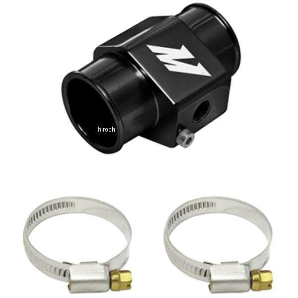 Mishimoto Water Temp. センサー アダプター34mm ブラック MISMMWHS-34-BK WO店