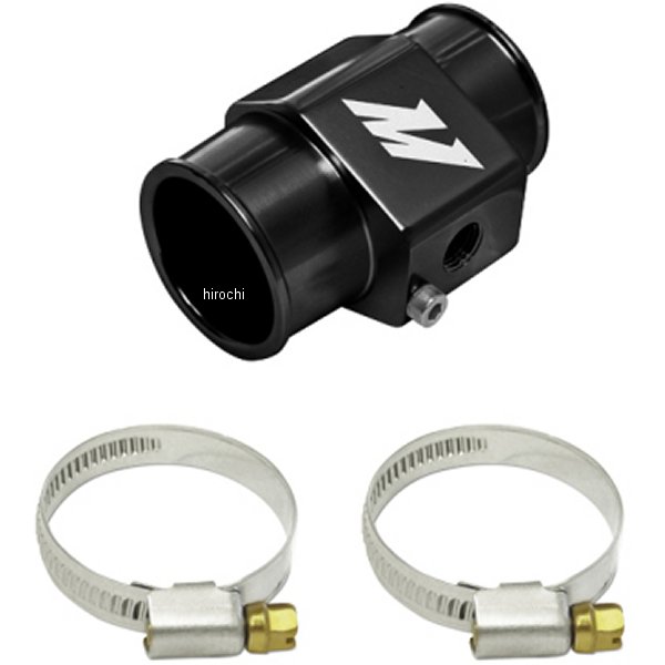 Mishimoto Water Temp. センサー アダプター38mm ブラック MISMMWHS-38-BK WO店