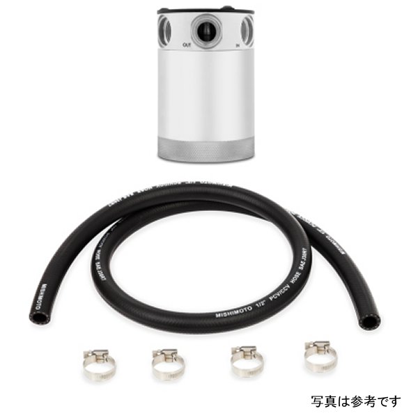 Mishimoto コンパクト バッフル オイルキャッチタンク 3ポート ポリッシュ MISMMBCC-CBTHR-P WO店