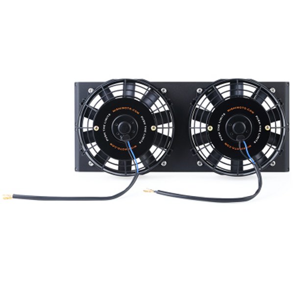 Mishimoto ユニバーサル 17in. Heavy-Duty オイルクーラー ファンシュラウド Micro リンクルブラック MISMMFS-HDOC-17 WO店