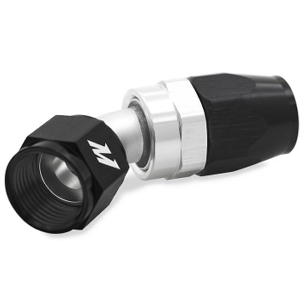 Mishimoto アルミニウム -10AN 45 Degree フィッティング 黒 MISMMFT-SW-10-45 WO店