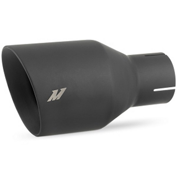 Mishimoto クランプオン ダブルウォール エキゾースト Tip 2.5 Inlet Slash Cut MISMMEXH-TIP-DW25BK WO店