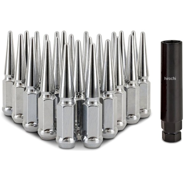 Mishimoto スチール スパイク ラグナット M12 x 1.5 24個セット クローム MISMMLG-SP1215-24CH WO店