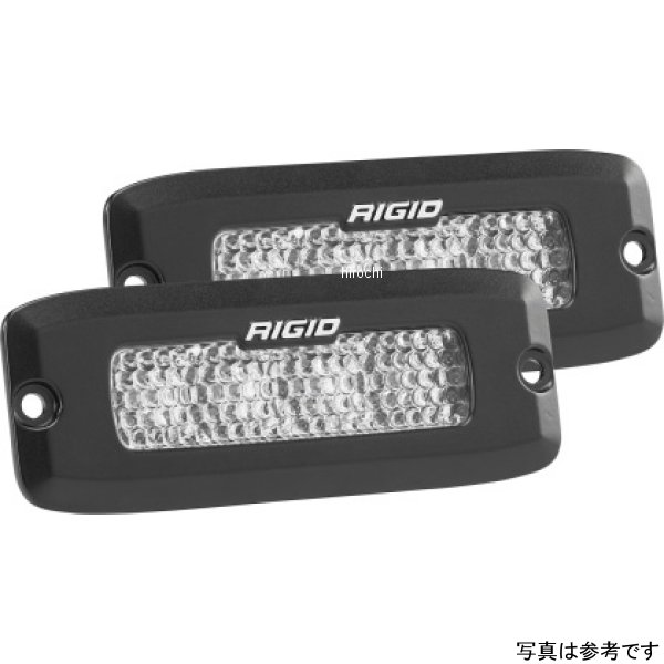 Rigid Industries SRQ 60 Deg. レンズ ホワイト Flush マウント 2個セット RIG925513 WO店