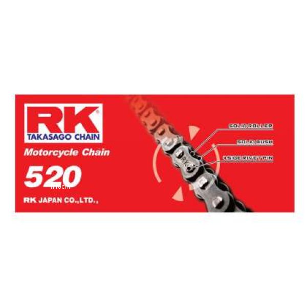 RK チェーン RK-M 520-102L ナチュラル RKC520-102 WO店