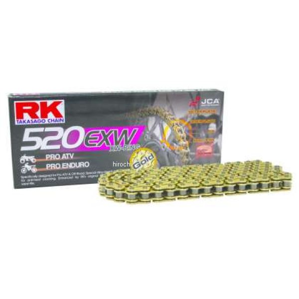 RK チェーン GB520EXW-118L XW-Ring ゴールド rkcGB520EXW-118 WO店の通販は 18,770円