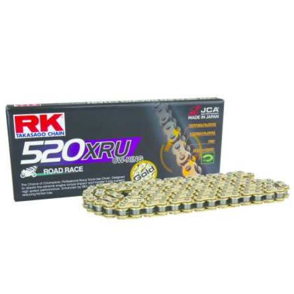 RK チェーン GB520XRU-120L U-Ring ゴールド RKCGB520XRU-120 WO店