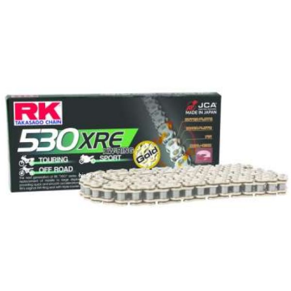 RK チェーン GB530XRE-108L XW-Ring ゴールド RKCGB530XRE-108 WO店
